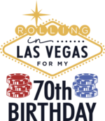 Vegas Shirt design, Rolling In Las Vegas For My 70th Birthday - free svg file for members