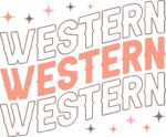 Western sign, echo stacked text, country girl tshirt design - free svg file for members
