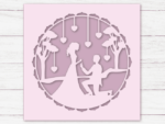 Engagement wedding card design, greetings card - free svg file for members