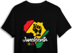 Juneteenth 1865, africa map, black woman shirt design - free svg file for members