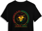 Juneteenth is my independence day, since 1865, Lion head with sunglasses - free svg file for members
