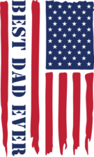Best dad ever, american distressed flag, fathers day gift - free svg file for members