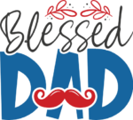 Blessed dad ever, dad mug design, cute fathers day gift  free svg file