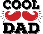 Cool dad, moustache, fathers day t shirt design - free svg file for members
