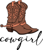 Cowgirl shoes clipart image, country t shirt design - free svg file for members