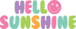 Hello sunshine, beach vibes, girly summer t shirt design - free svg file for members