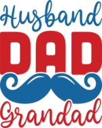 Husband, dad, grandad, moustache, daddy t shirt design free svg file