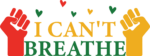 Juneteenth t shirt design, I cant breathe, raised fists clipart image - free svg file for members