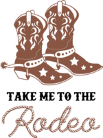 Take me to the rodeo, Cowgirl shoes clipart image, western country t shirt design - free svg file for members