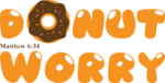 Donut worry, Matthew 6:34, funny christians t shirt design - free svg file for members