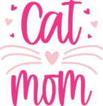 Cat mom, tshirt design for cats lover mommy - free svg file for members