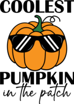 Coolest pumpkin in the patch, Baby Halloween Shirt design - free svg file for members