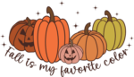 Fall is my favorite color, Halloween pumpkins emoji sweatshirt design - free svg file for members