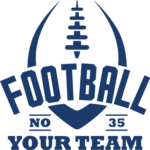 Tshirt design, Personalized Football team name and number - free svg file for members