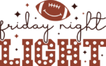 Friday night, light, football fan tshirt design - free svg file for members