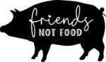 Pig, Friends, not food, Vegan Life sayings - free svg file for members
