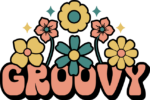 Groovy sign, floral tshirt design for her - free svg file for members
