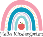 Hello kindergarten, rainbow design, Back to school kids tshirt design - free svg file for members