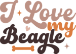 I love my beagle, gift for dogs lover - free svg file for members