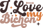 Gift for dogs lover, I love my bichon - free svg file for members