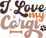 I love my corgi, dogs lover quotes - free svg file for members