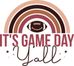 Its game day yall, rainbow design, football fan tshirt design - free svg file for members