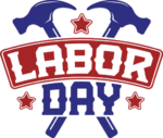 Labor day, crossed hammers, t-shirt design - free svg file for members