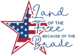 Land of the free because of the brave, 4th of july, patriotic shirt design - free svg file for members