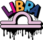 Libra drippy sign, Horoscope birthday T-Shirt Design - free svg file for members