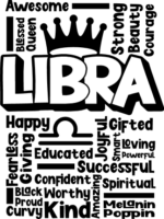 Libra zodiac sign, birthday tshirt design - free svg file for members