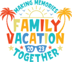 Family vacation 2023, Making memories together, summer vacay tshirt design - free svg file for members