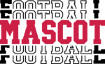 Mascot football, echo stacked text, football fan tshirt design - free svg file for members