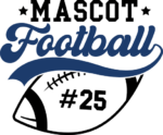 Mascot Football, Custom number tshirt design - free svg file for members
