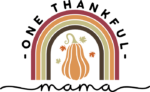 One thankful mama, rainbow, thanksgiving t-shirt design - free svg file for members