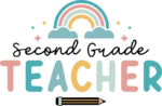 Rainbow design, Second grade teacher, tshirt design for teacher - free svg file for members