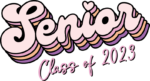 Senior Class of 2023, high school, girly t shirt design - free svg file for members