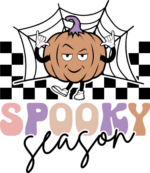Spooky season, pumpkin and spider web, halloween vibes - free svg file for members