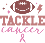 Tackle cancer, awareness quotes, American football ball - free svg file for members