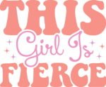 This girl is fierce, boss lady tshirt design - free svg file for members