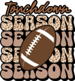 Touchdown season, echo stacked text, football day tshirt design - free svg file for members