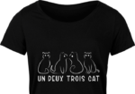 Un deux trois cat, t shirt design for cats lover - free svg file for members