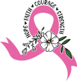 Hope, faith, floral pink ribbon and flowers, Breast cancer awareness - free svg file for members