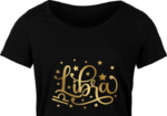 Birthday tshirt design, Libra sign, golden png for sublimation - free svg file for members