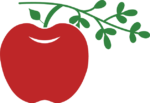 Apple with leaf clipart image - free svg file for members