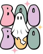 Boo, boo, ghost, Halloween vibes, tshirt design - free svg file for members