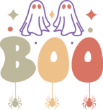 Boo sign, ghosts, Halloween hoodie design - free svg file for members