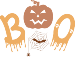 Drippy Boo sign, pumpkin, Halloween hoodie design - free svg file for members