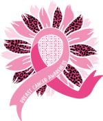 Breast cancer awareness, leopard skin sunflower and pink ribbon - free svg file for members