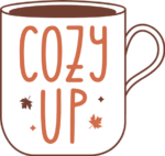 Cozy up, fall vibes, coffee tea cup clipart image - free svg file for members