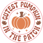 Cutest pumpkin in the patch, fall hoodie design - free svg file for members